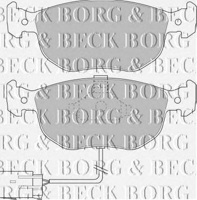 BORG & BECK bbp1394 -  Комплект тормозных колодок, дисковый тормоз